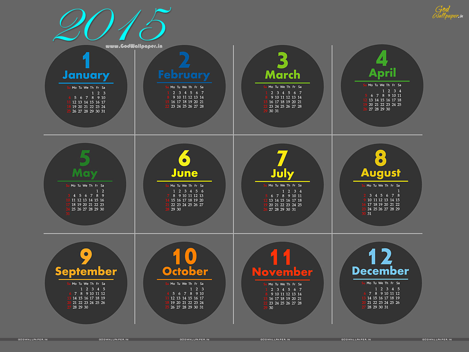 Live Calendar 2015 Wallpaper HD Free Download