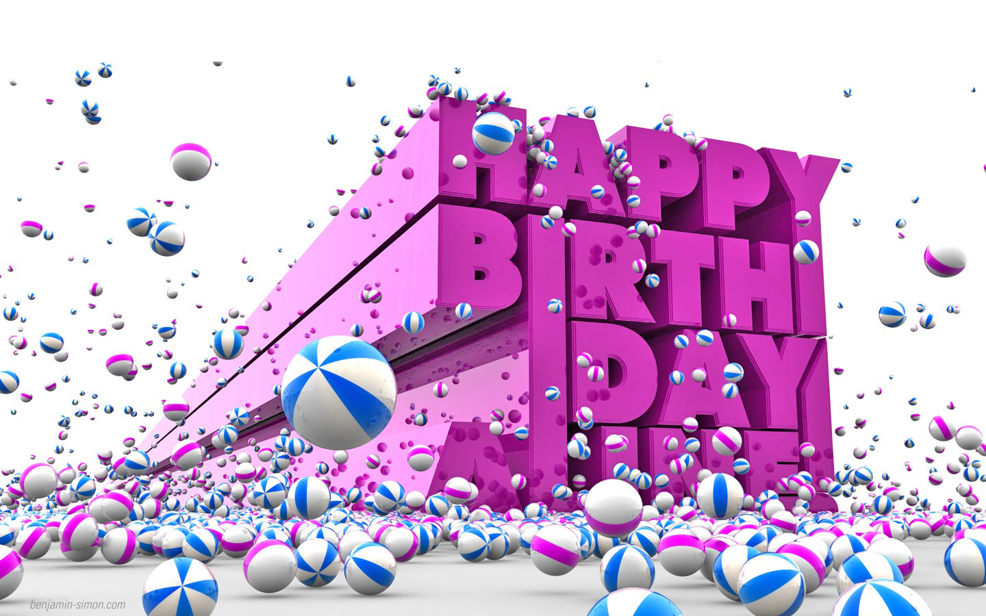 3D Happy Birthday Wallpaper Free Download