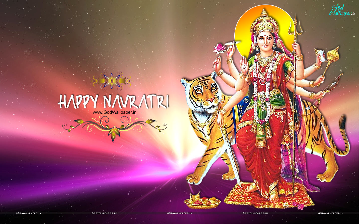 Happy Navratri HD Wallpaper Free Download