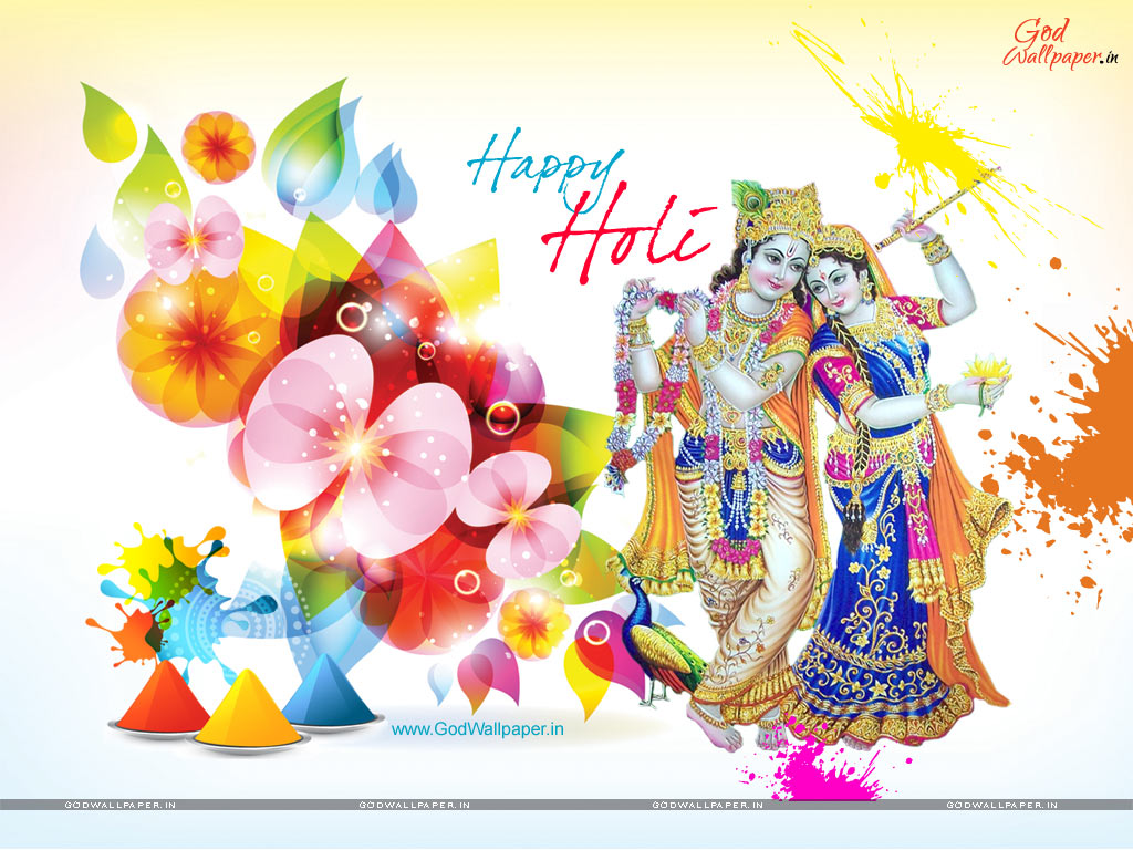 Radha Krishna Holi Wallpapers for Desktop Download